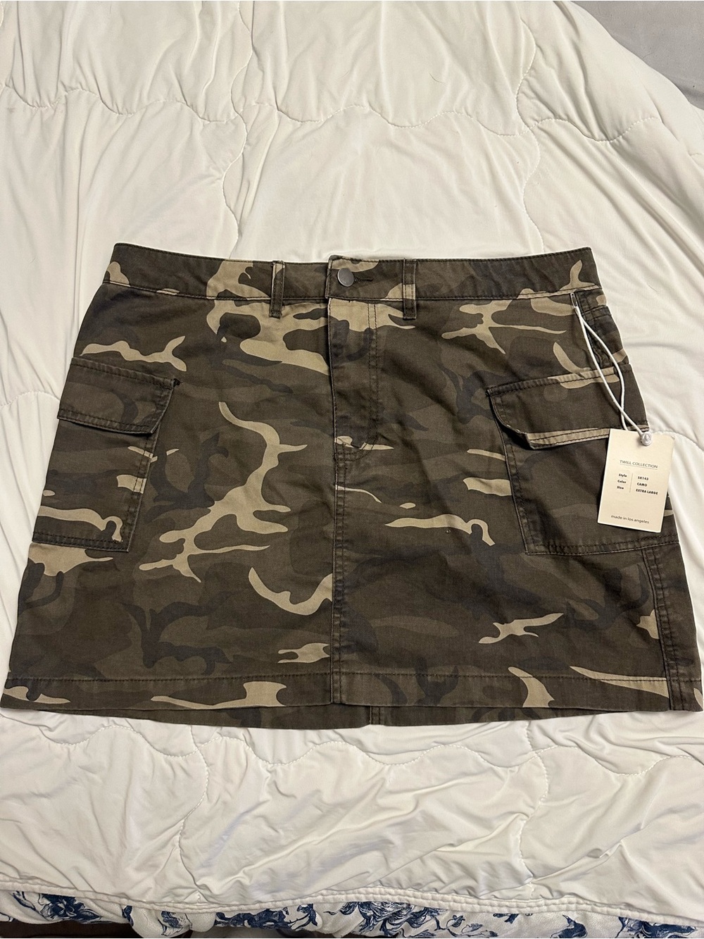 Camo Cargo Mini Skirt